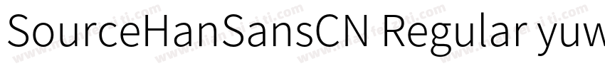 SourceHanSansCN Regular yuweij字体转换